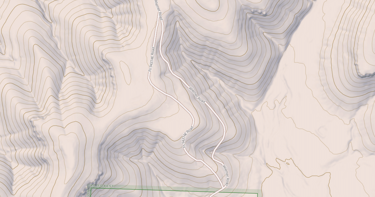 Map preview of USFS Motor Vehicle Use Map Roads {0D44DBA3-A726-40EC-B346-C6FDB95CD339}