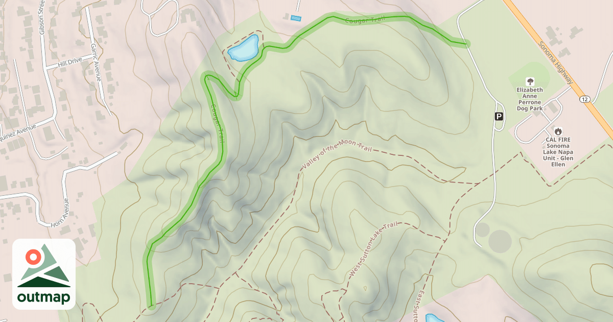 Map of Cougar Trail