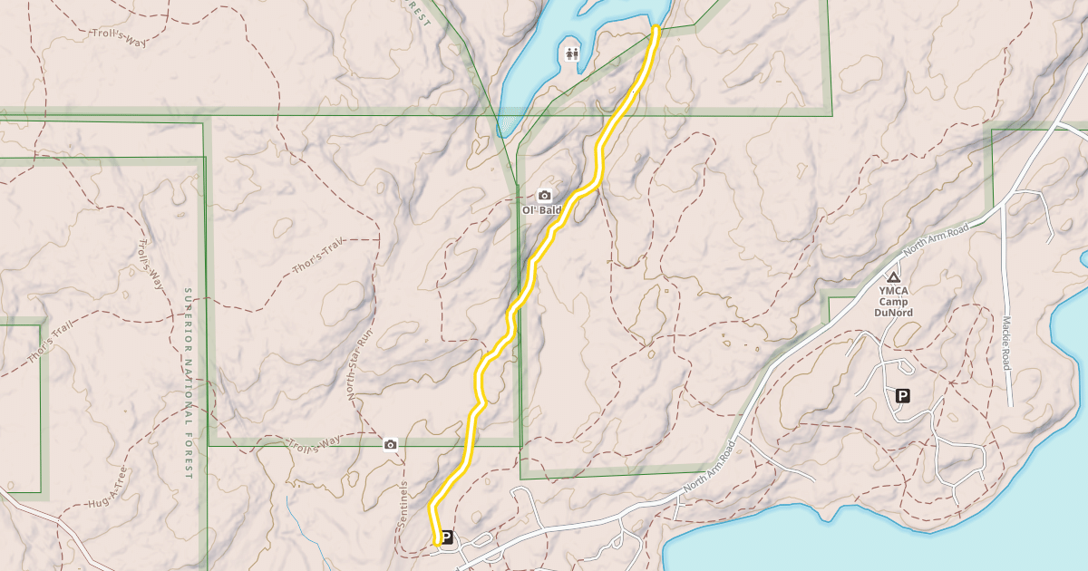 Map preview of Slim Lake Trail
