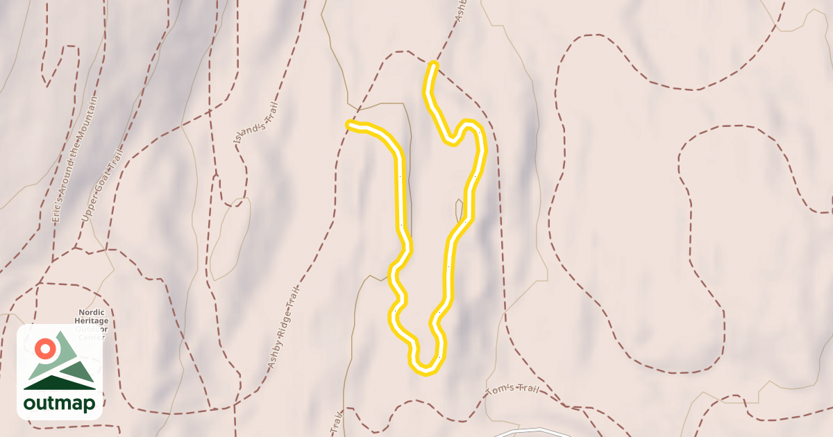 Map of Ashby Ridge Trail