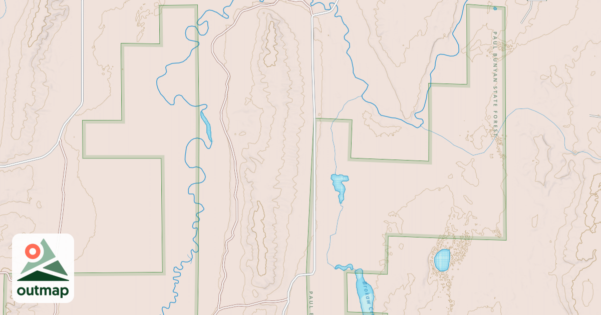 Map of Schoolcraft Trail