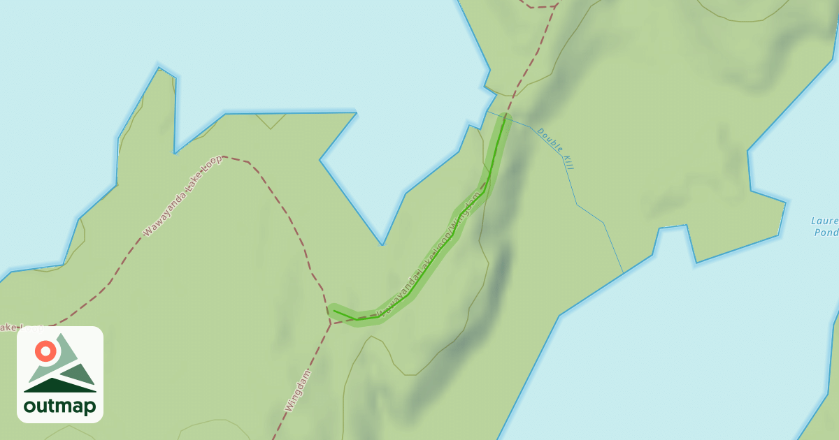 Map of Wawayanda Lake Loop/Wingdam