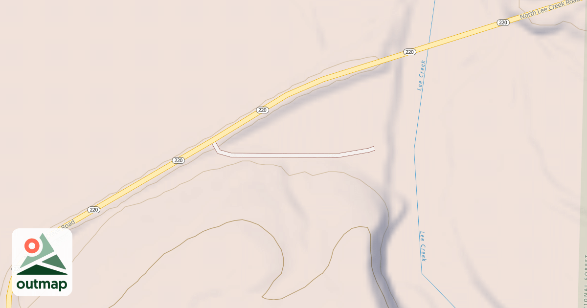 Map of LEE CREEK UPPER ACCESS