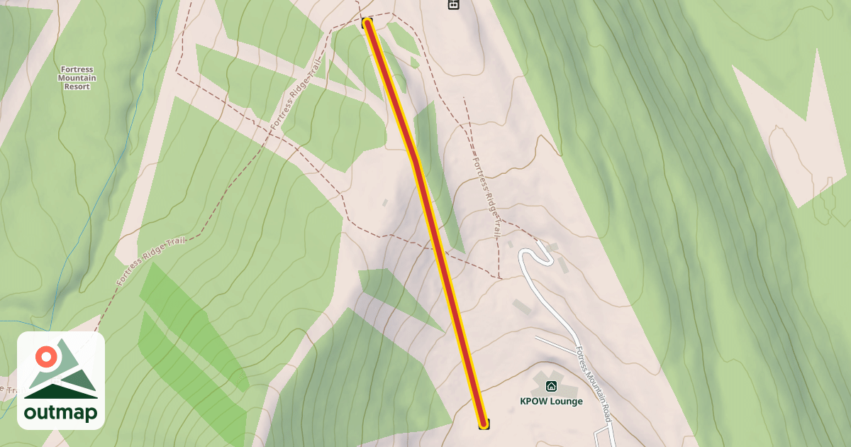 Map of Curved T-Bar South