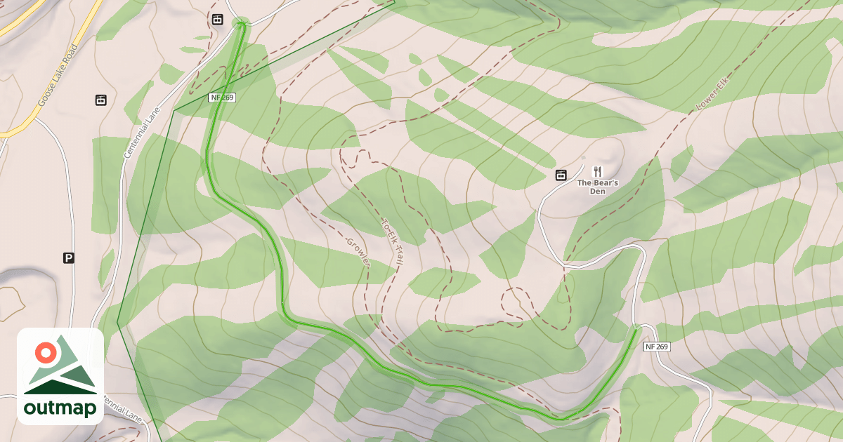 Map of South Lodge Lane