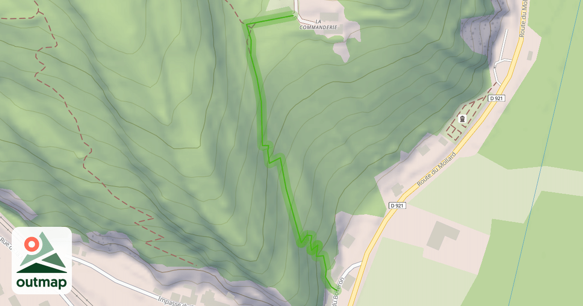 Map of Sentier du Mollard