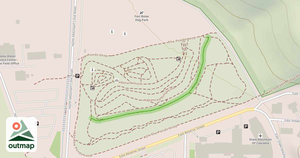 Map of Return Trail