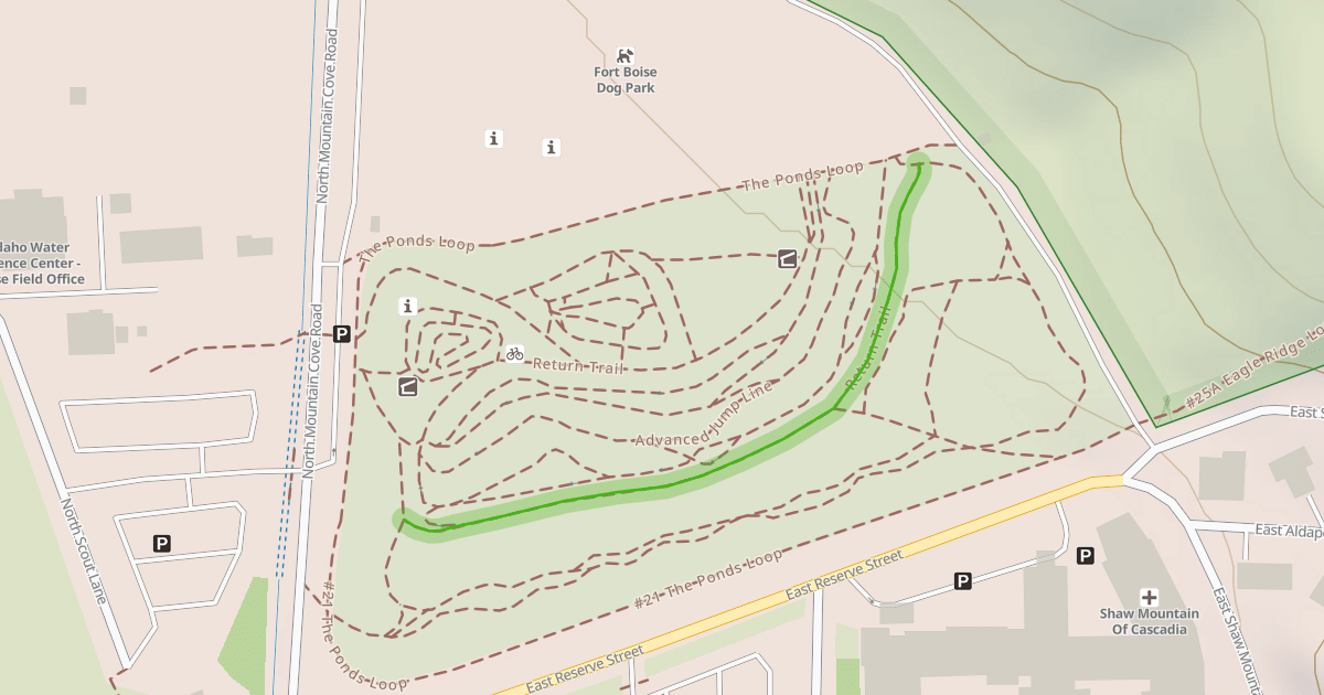 Map preview of Return Trail