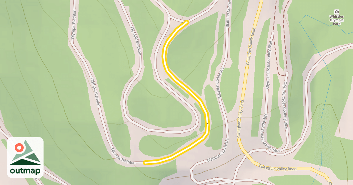 Map of Olympic Biathlon