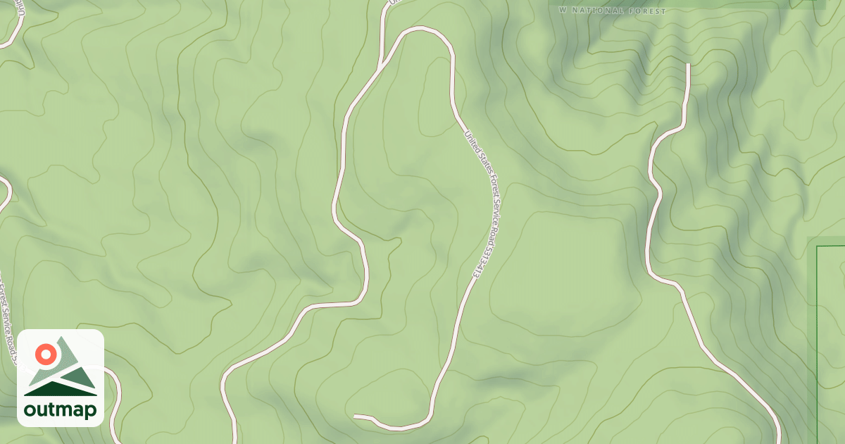 Map of USFS Motor Vehicle Use Map Roads {36C222D6-E0C2-4FF7-8306-1441AEA88905}