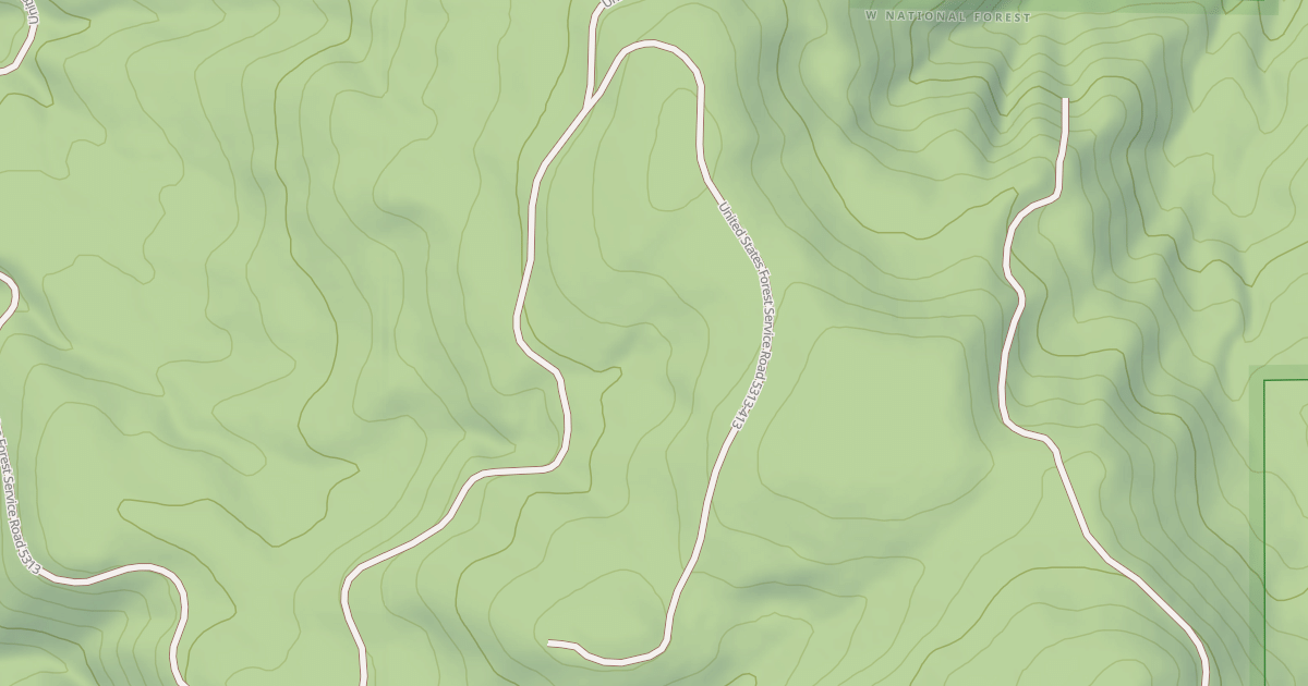 Map preview of USFS Motor Vehicle Use Map Roads {36C222D6-E0C2-4FF7-8306-1441AEA88905}