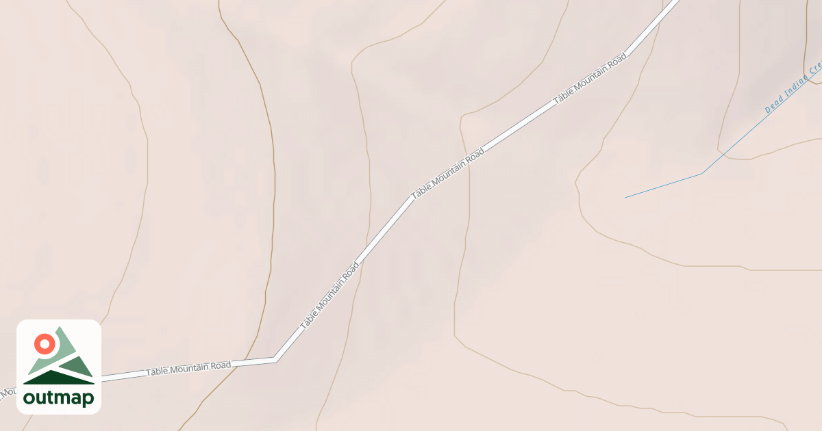 Map of Table Mountain Sled Trail