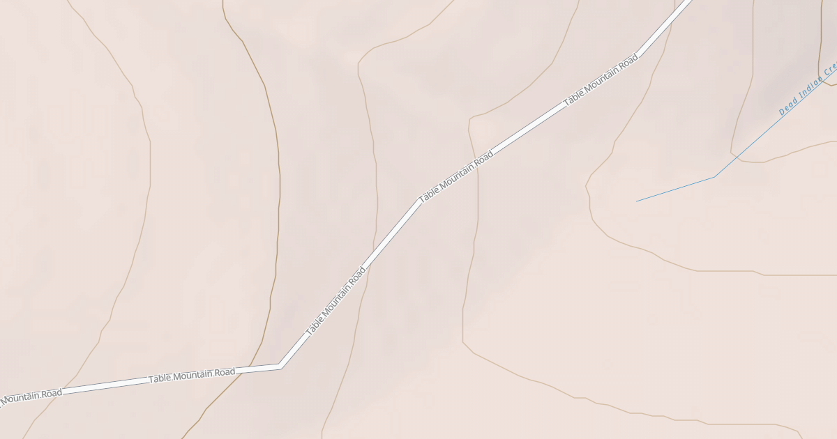 Map preview of Table Mountain Sled Trail