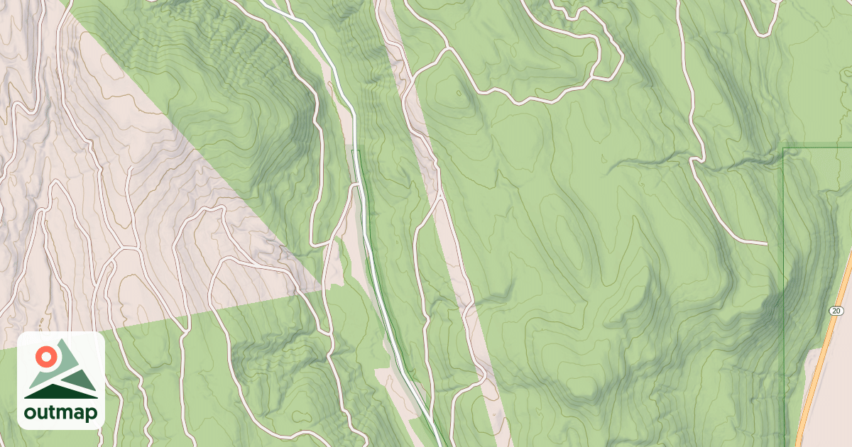 Map of CUSICK RIDGE