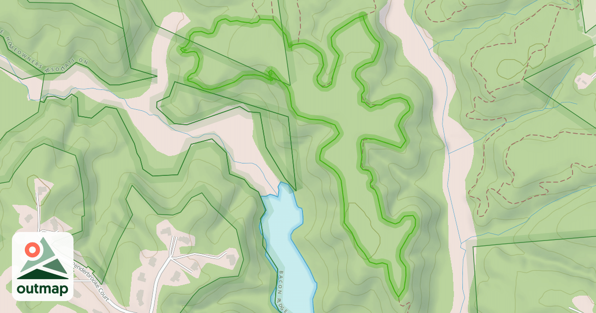 Map of Brick Trail Loop (blue)