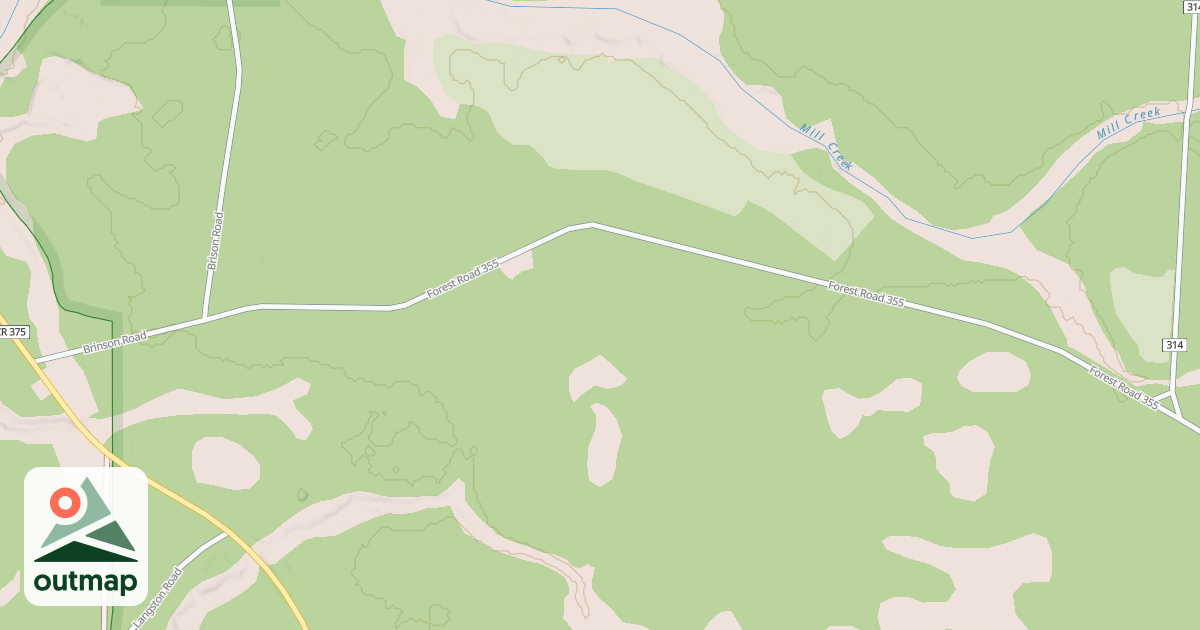 Map of OTTER CAMP BRANCH