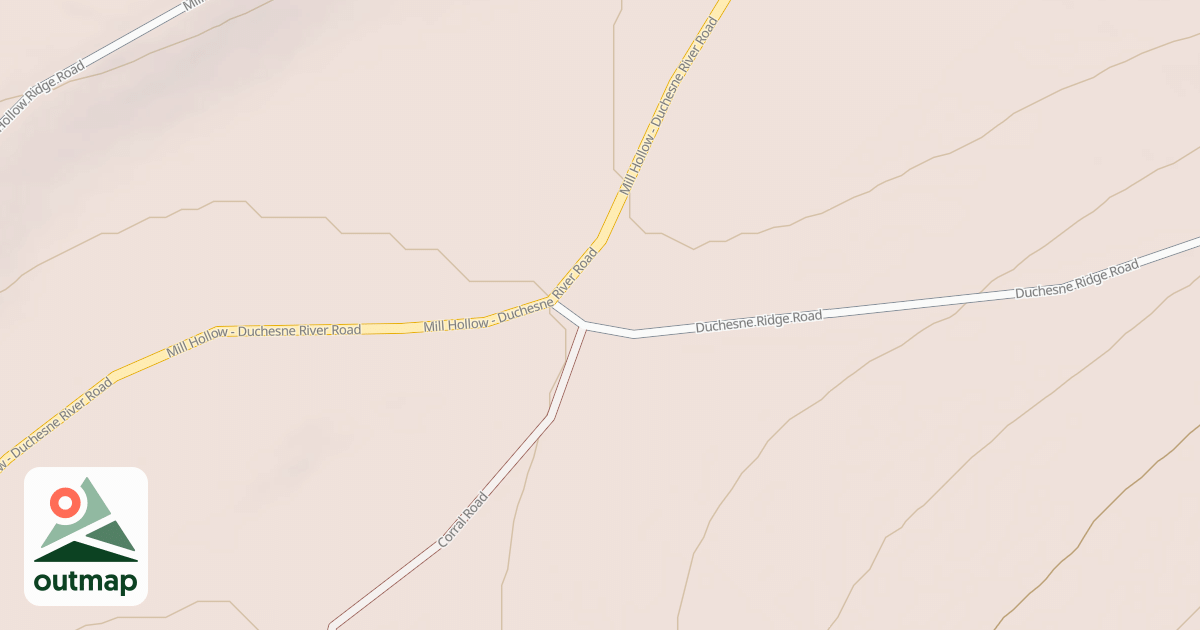 Map of DUCHESNE RIDGE
