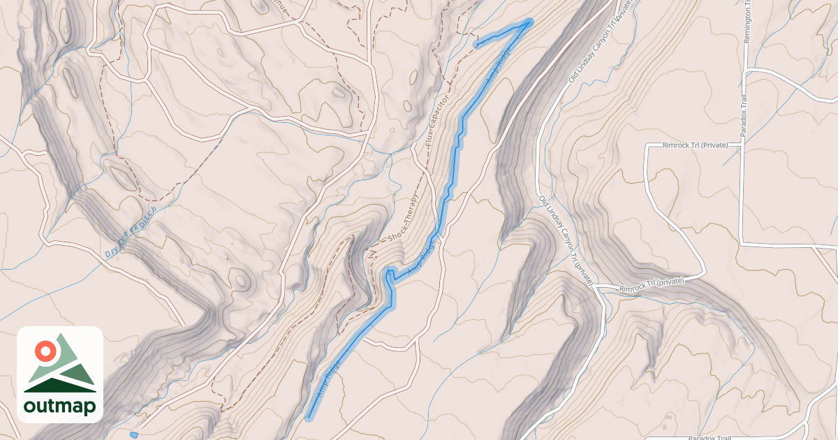 Map of Amp Ridge