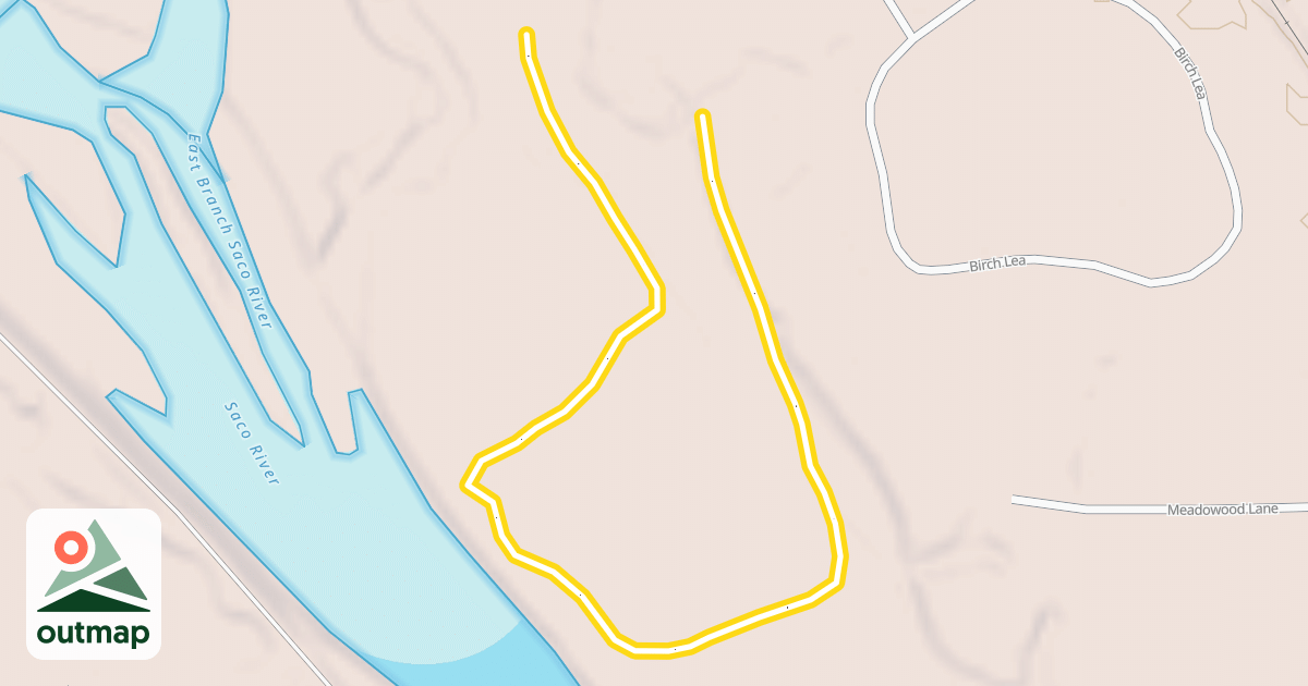 Map of Lower East Branch Trail