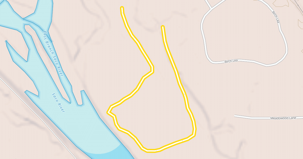 Map preview of Lower East Branch Trail