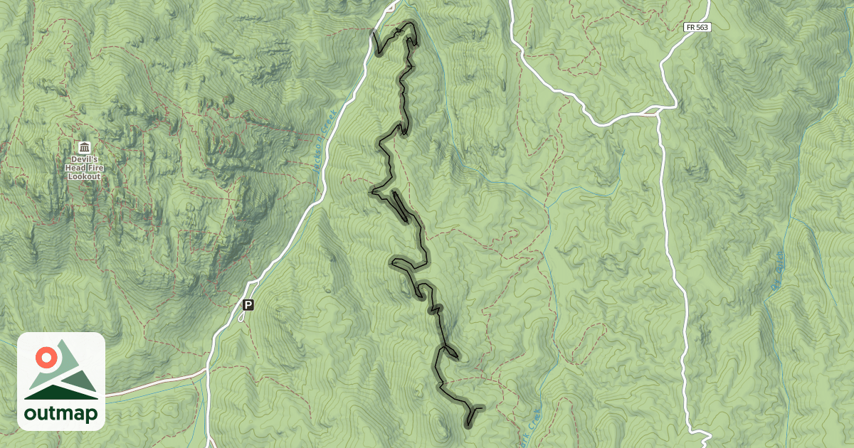 Map of Tornado Alley Trail 679.b