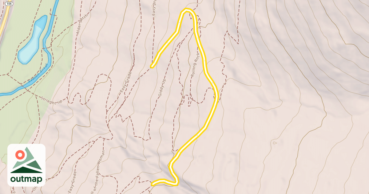 Map of Trail of the Fallen Woman