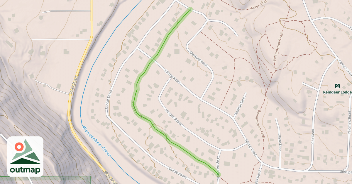 Map of Bluebell Trail