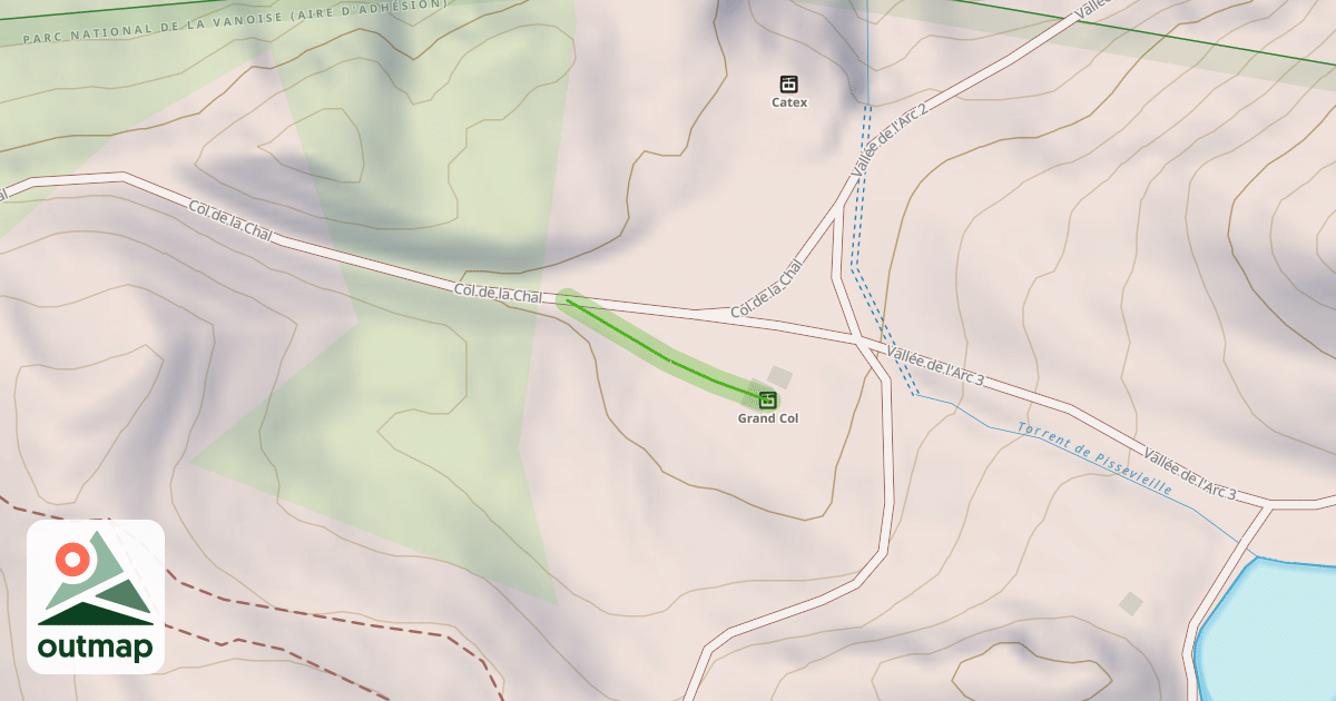 Map of Col de la Chal