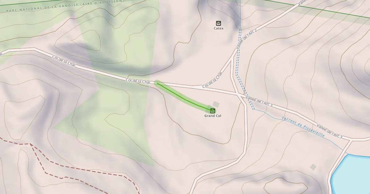 Map preview of Col de la Chal