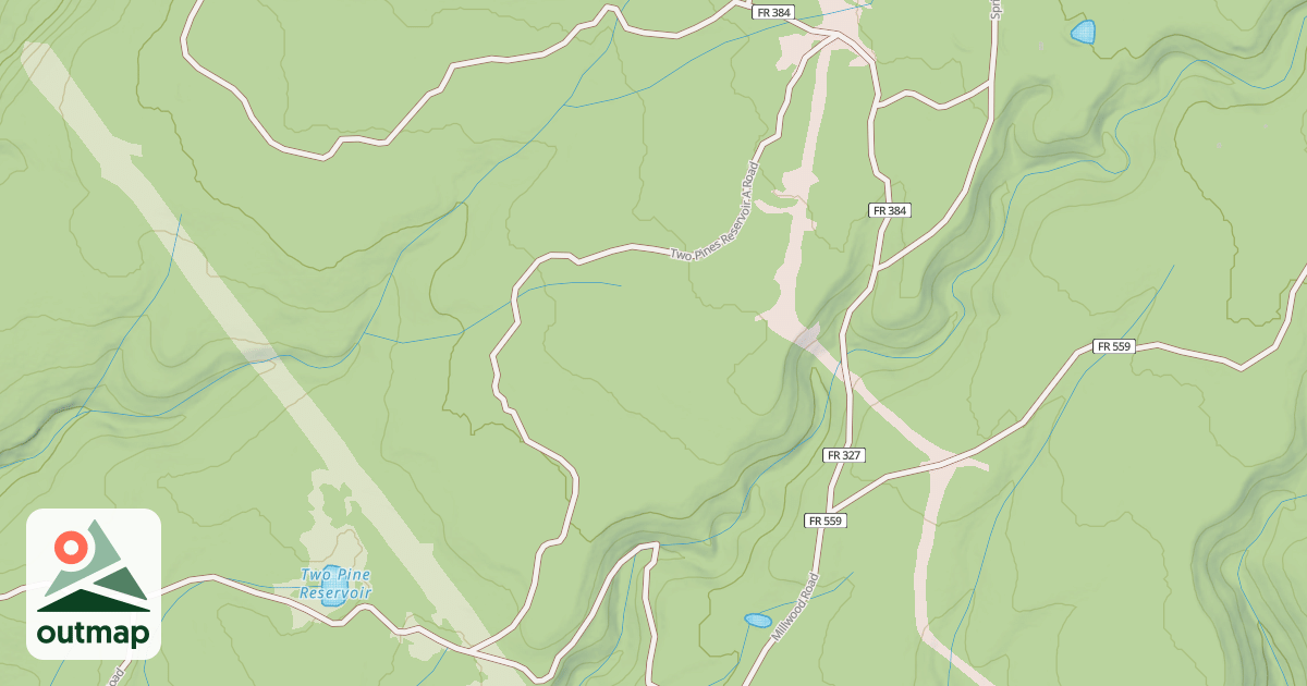 Map of TWO PINES RSVR A