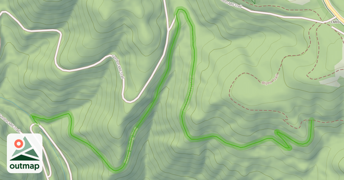 Map of Steam Donkey Trail