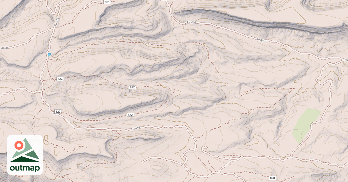 Map of Mule Train