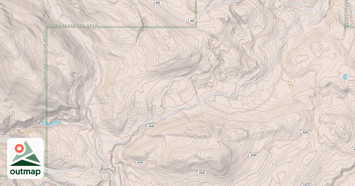 Map of Fawn Cr.- Placid Cr. Hookup