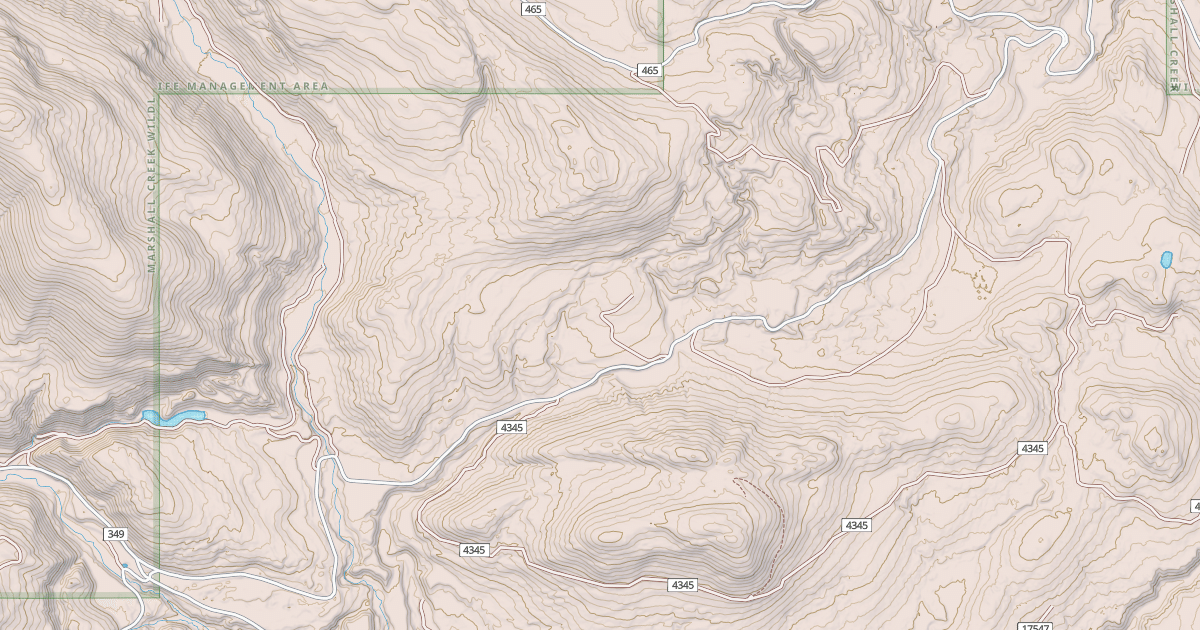 Map preview of Fawn Cr.- Placid Cr. Hookup