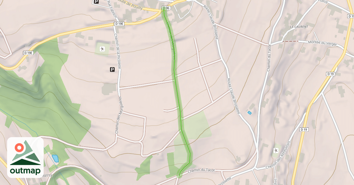 Map of Chemin des Morguières