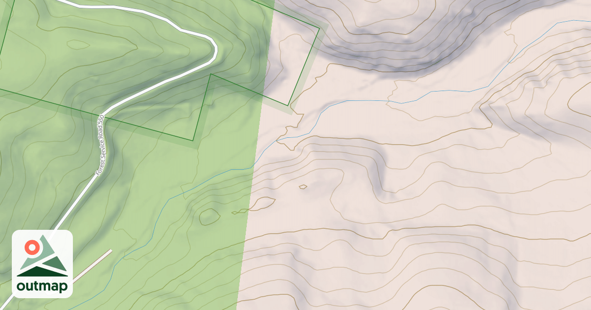 Map of HOG PARK SPUR 2W