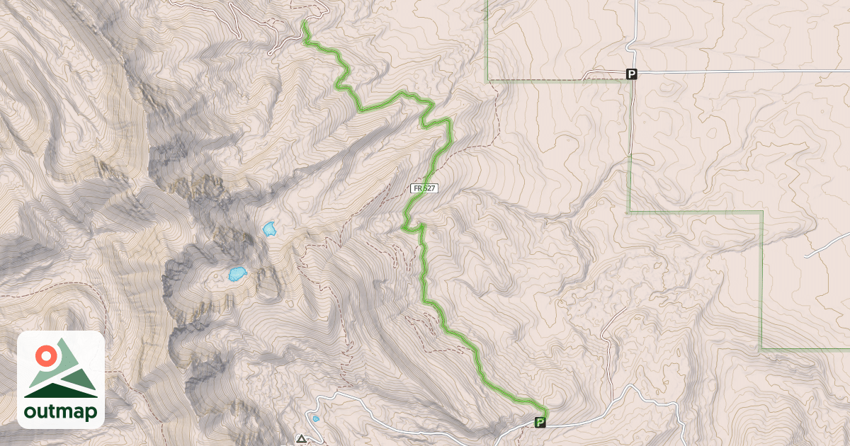 Map of Carrol Creek Trail