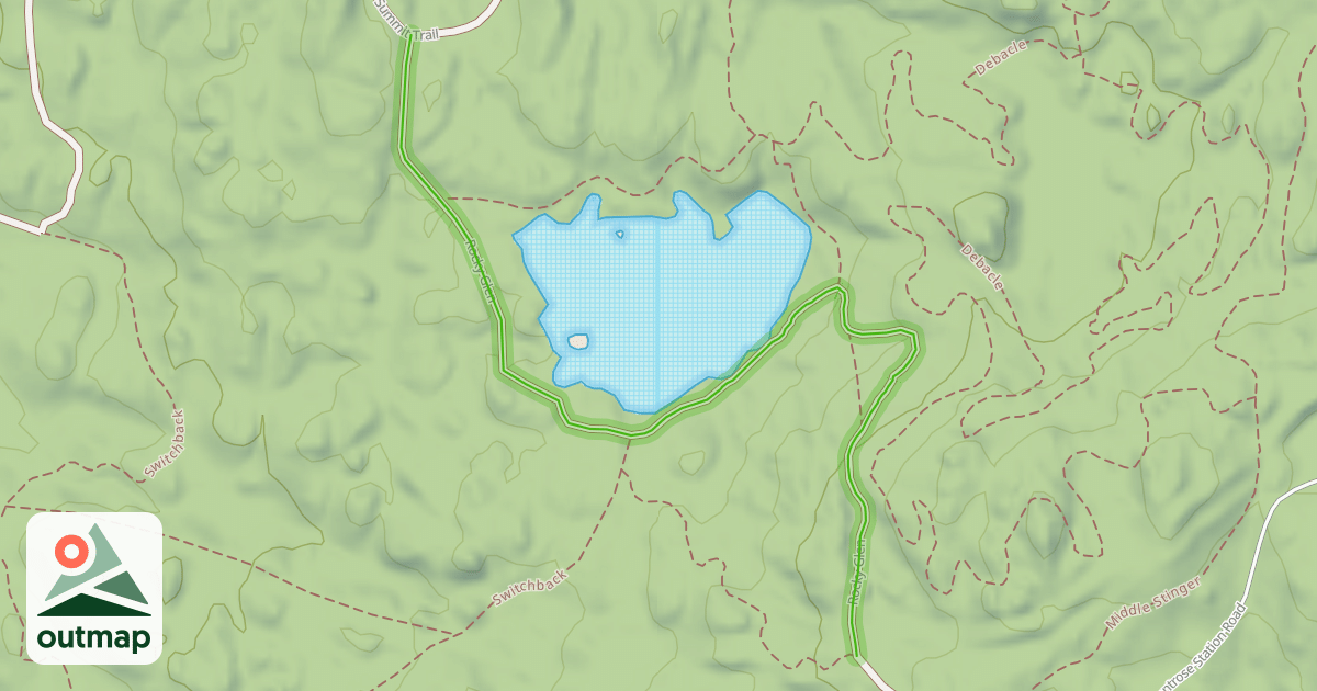 Map of Rocky Glen
