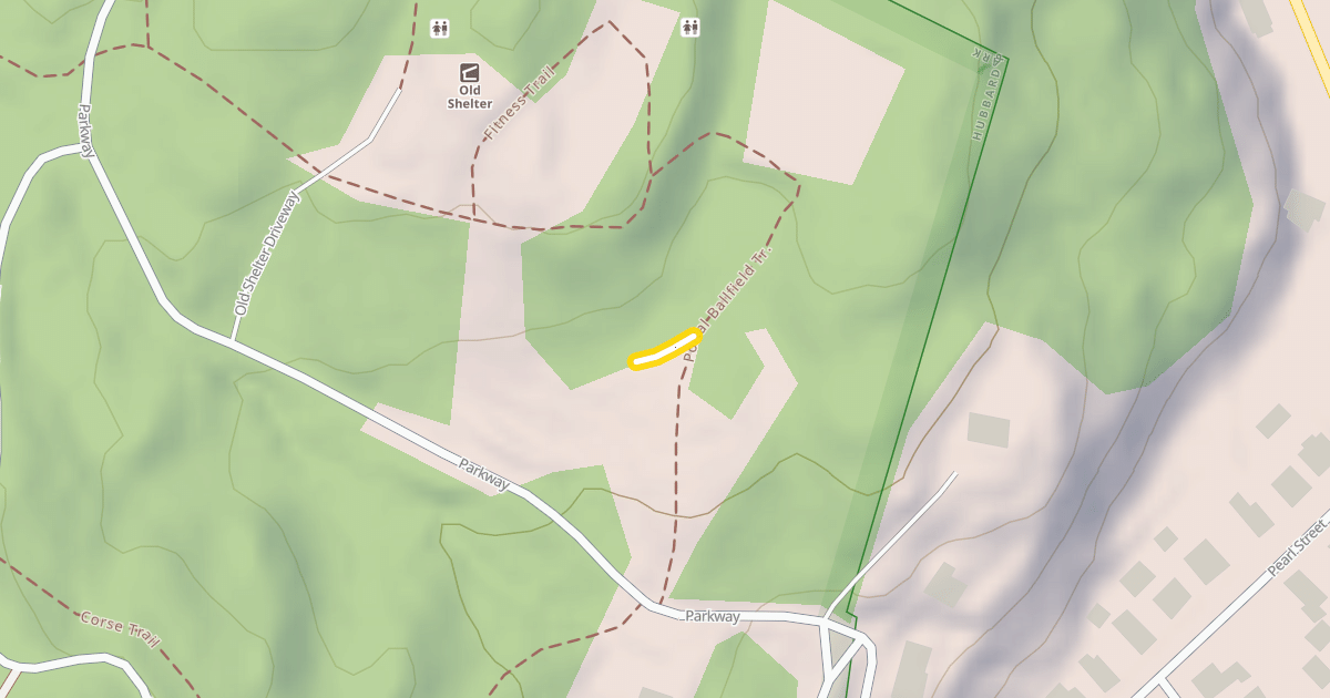 Map preview of Portal Ballfield Trail