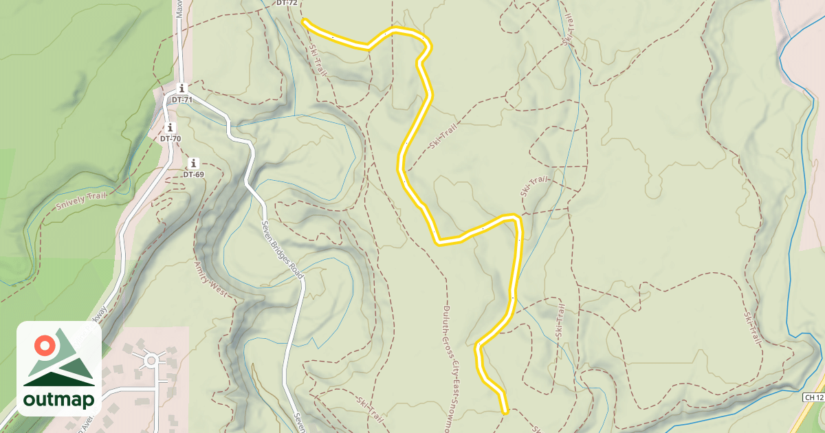 Map of Ski Trail