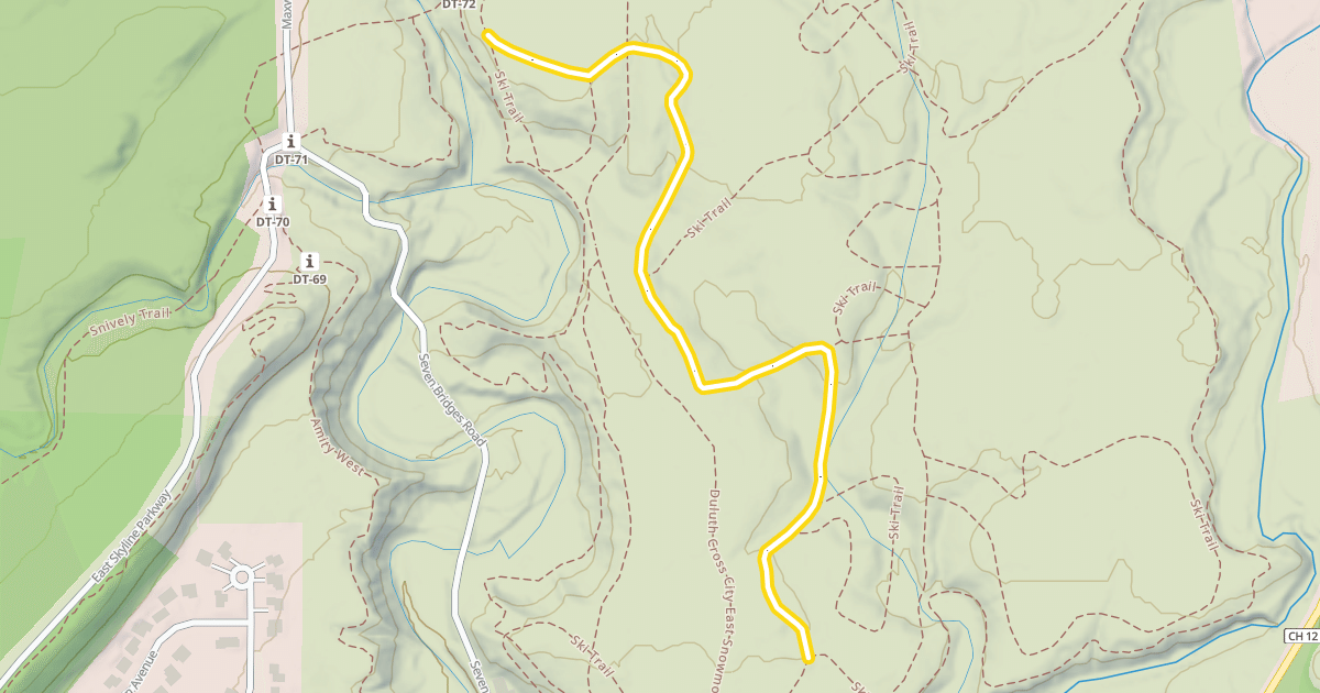 Map preview of Ski Trail