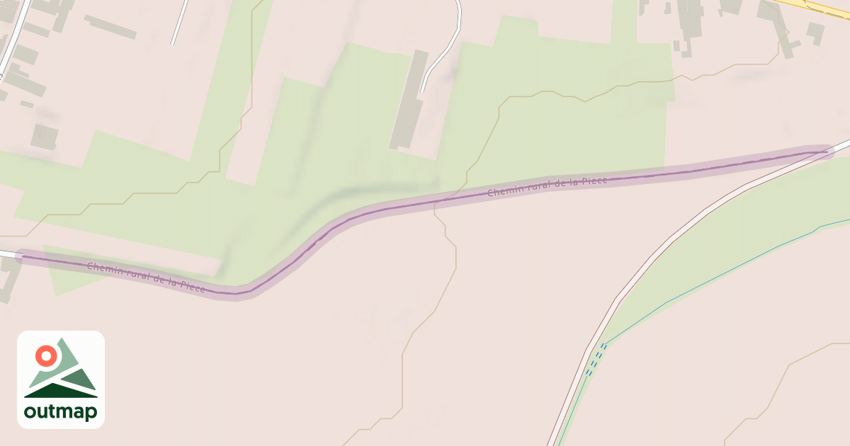 Map of Chemin rural de la Piece