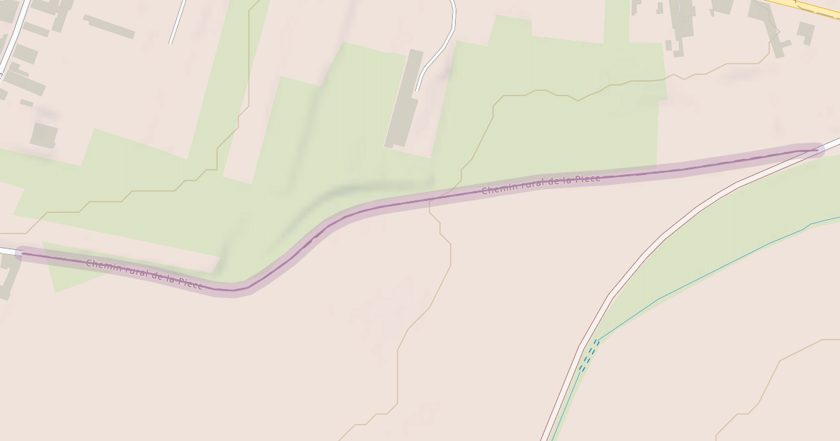 Map preview of Chemin rural de la Piece
