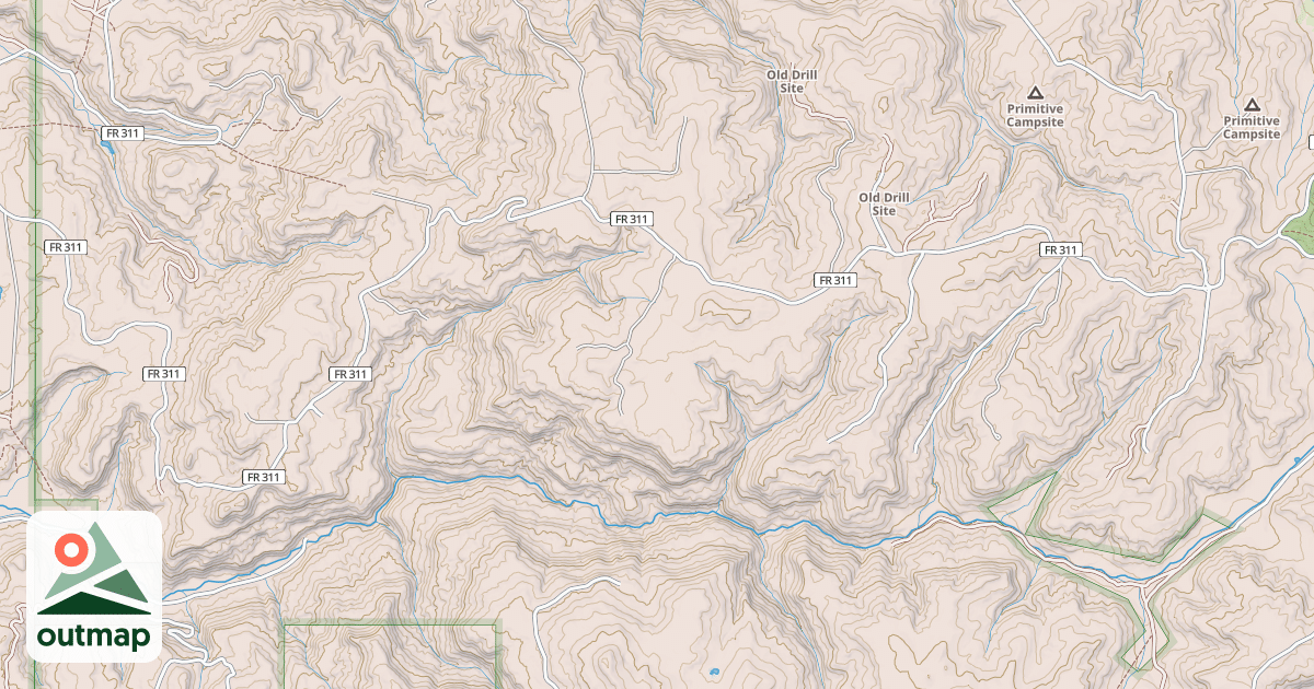 Map of CABRESTO MESA
