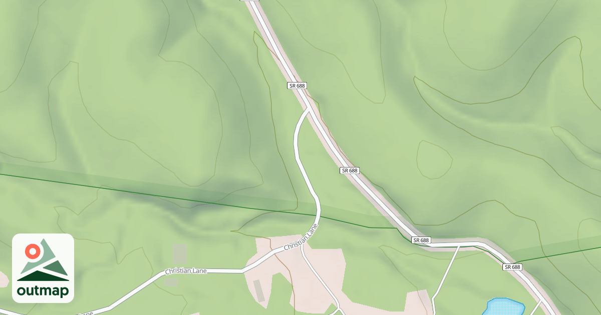Map of DRY BRANCH SPUR