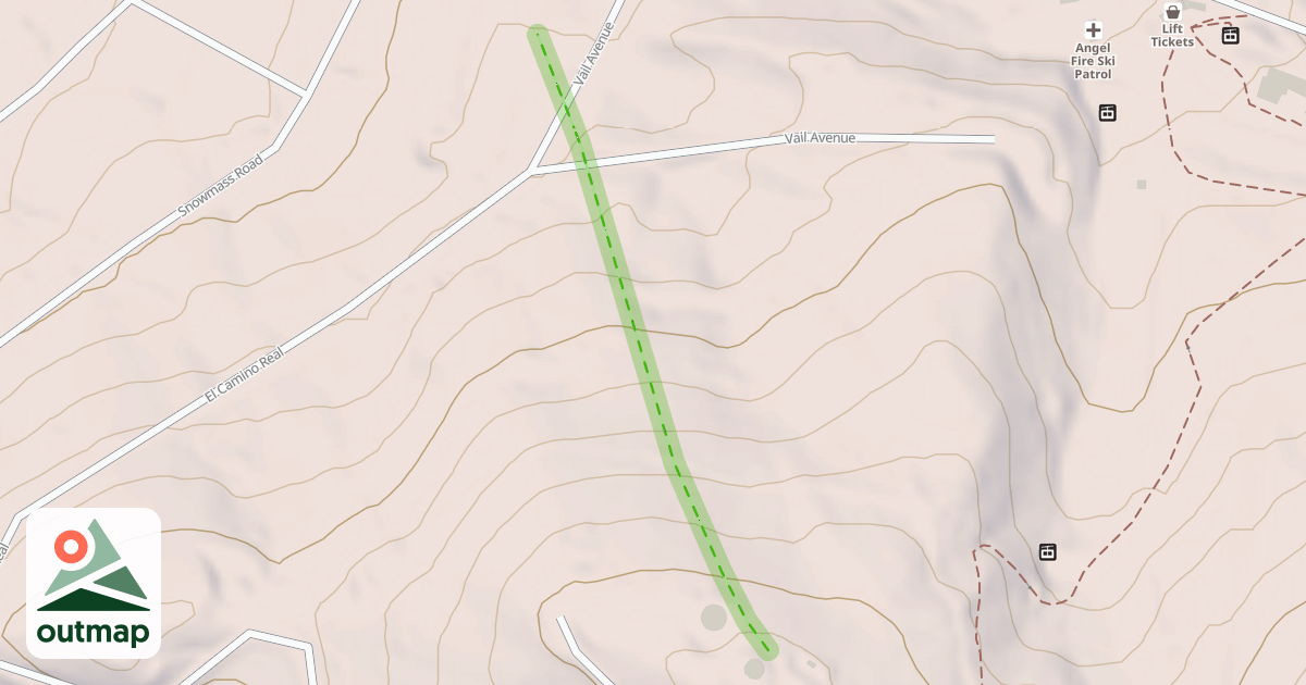 Map of Abandonded Ski Run