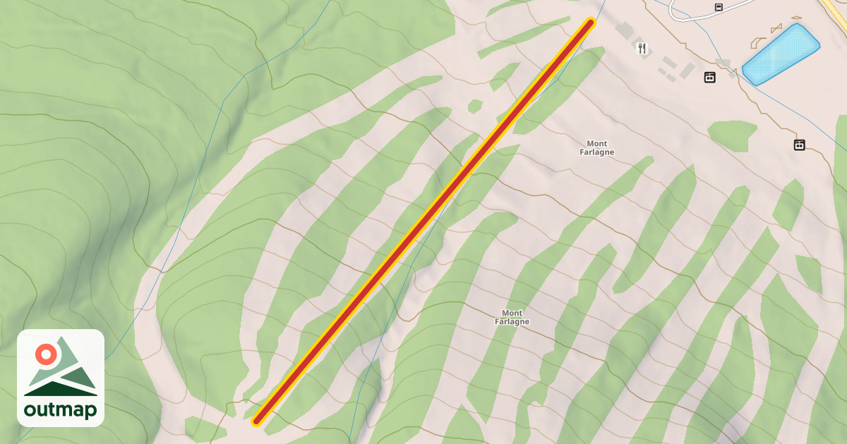 Map of T-bar lift