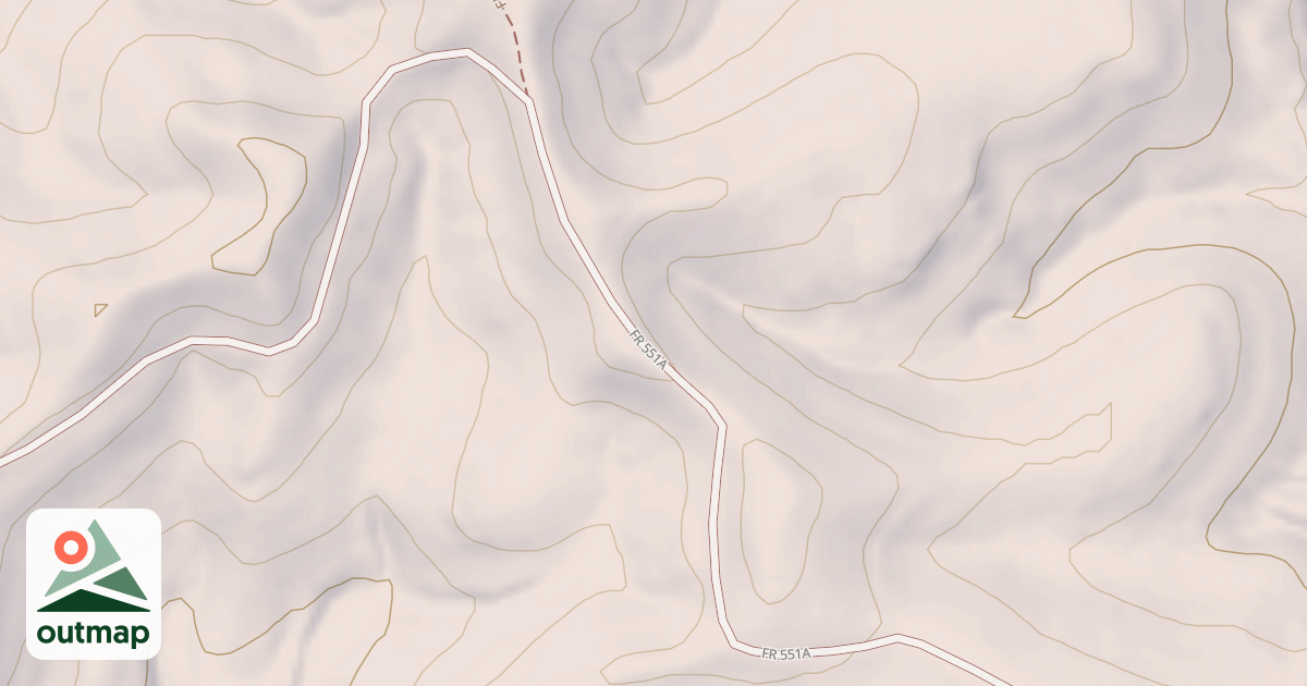 Map of BEE CREEK SPRINGS