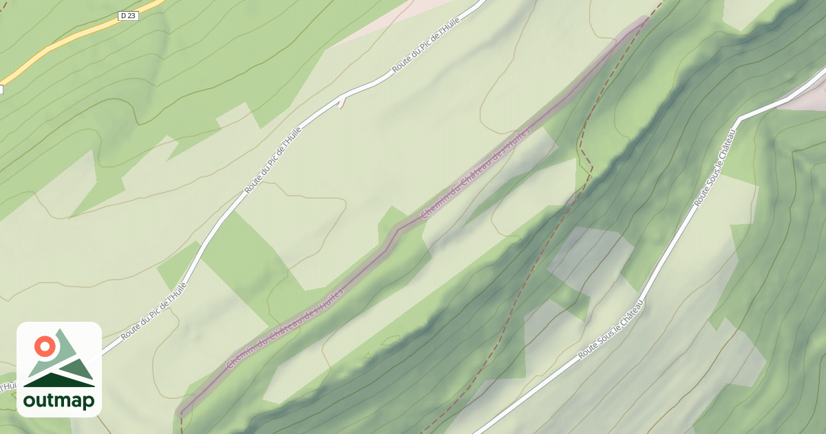Map of Chemin du Château des Huiles