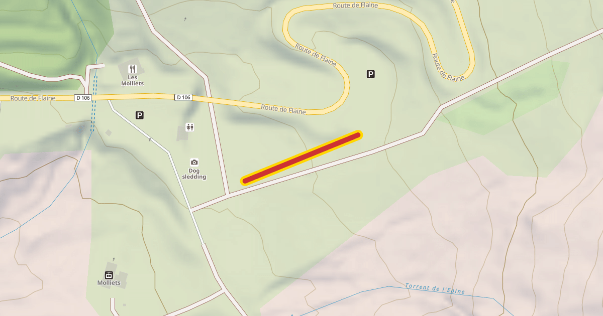 Map preview of Molliets